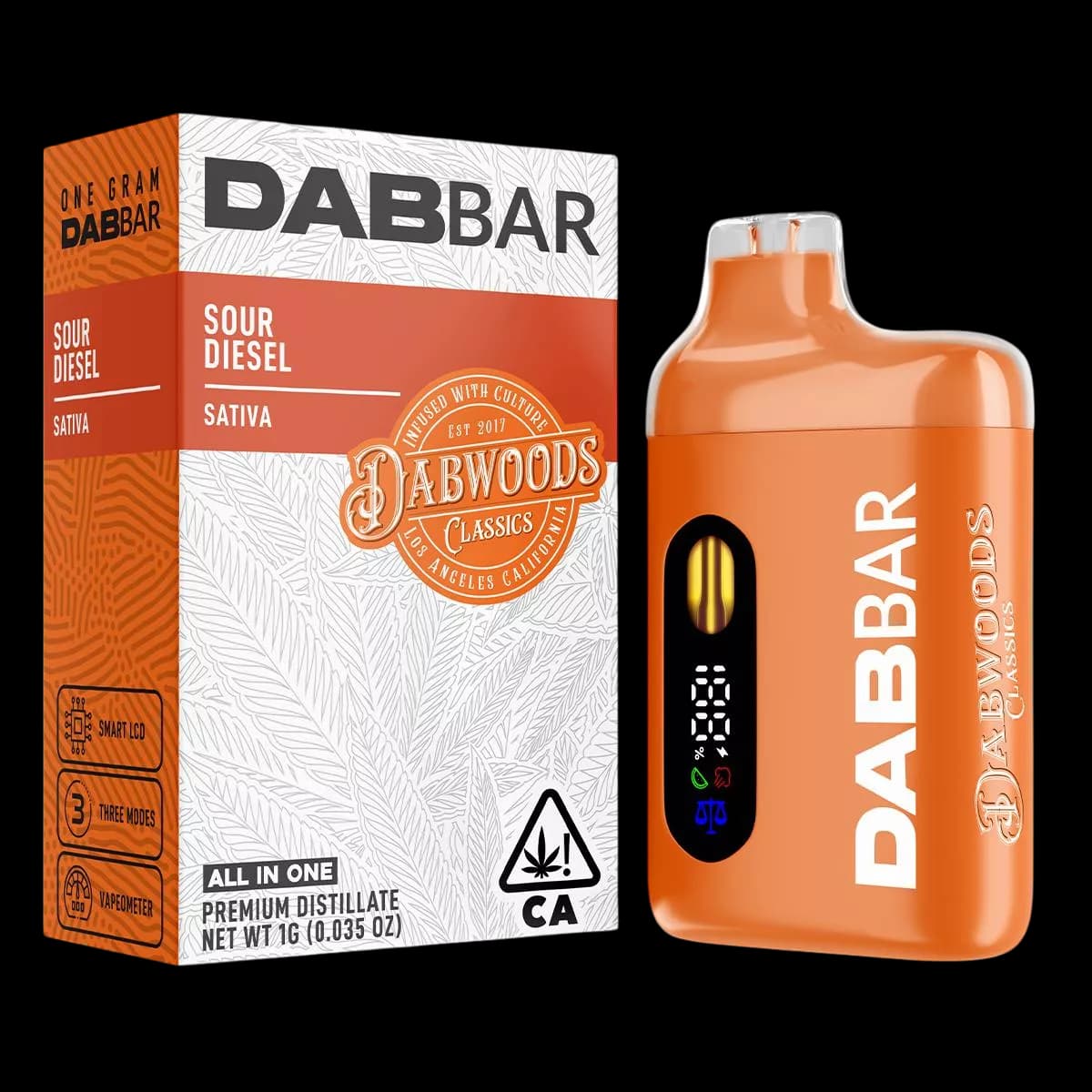 Dabwoods DAB BAR READY TO USE VAPORIZER [1G] SOUR DIESEL - 1 G
