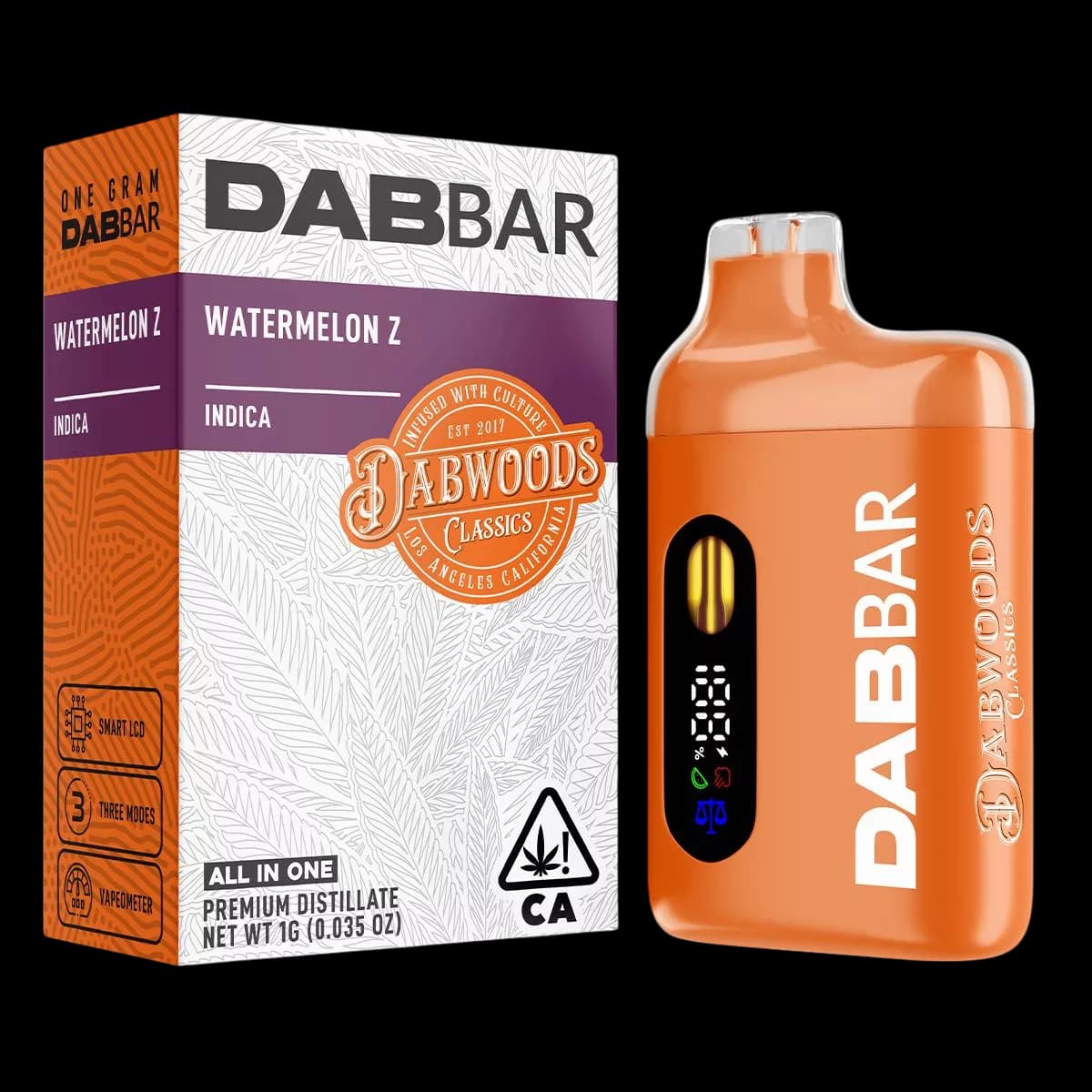 Dabwoods DAB BAR READY TO USE VAPORIZER [1G] WATERMELON Z - 1 G