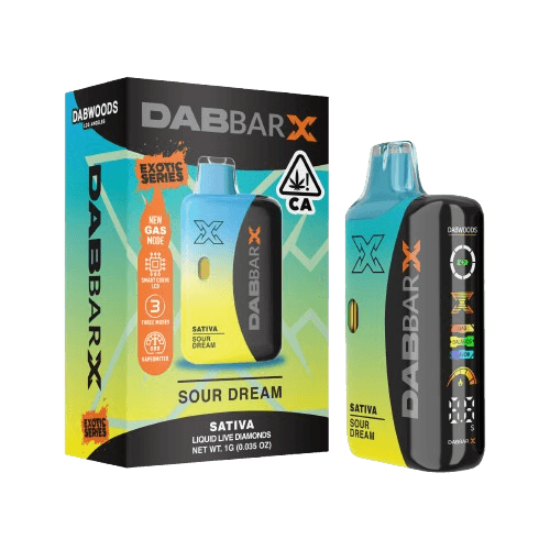 Dabwoods DAB BAR X EXOTICS LIQUID DIAMOND READY TO USE VAPORIZER [1G] SOUR DREAM - 1 G
