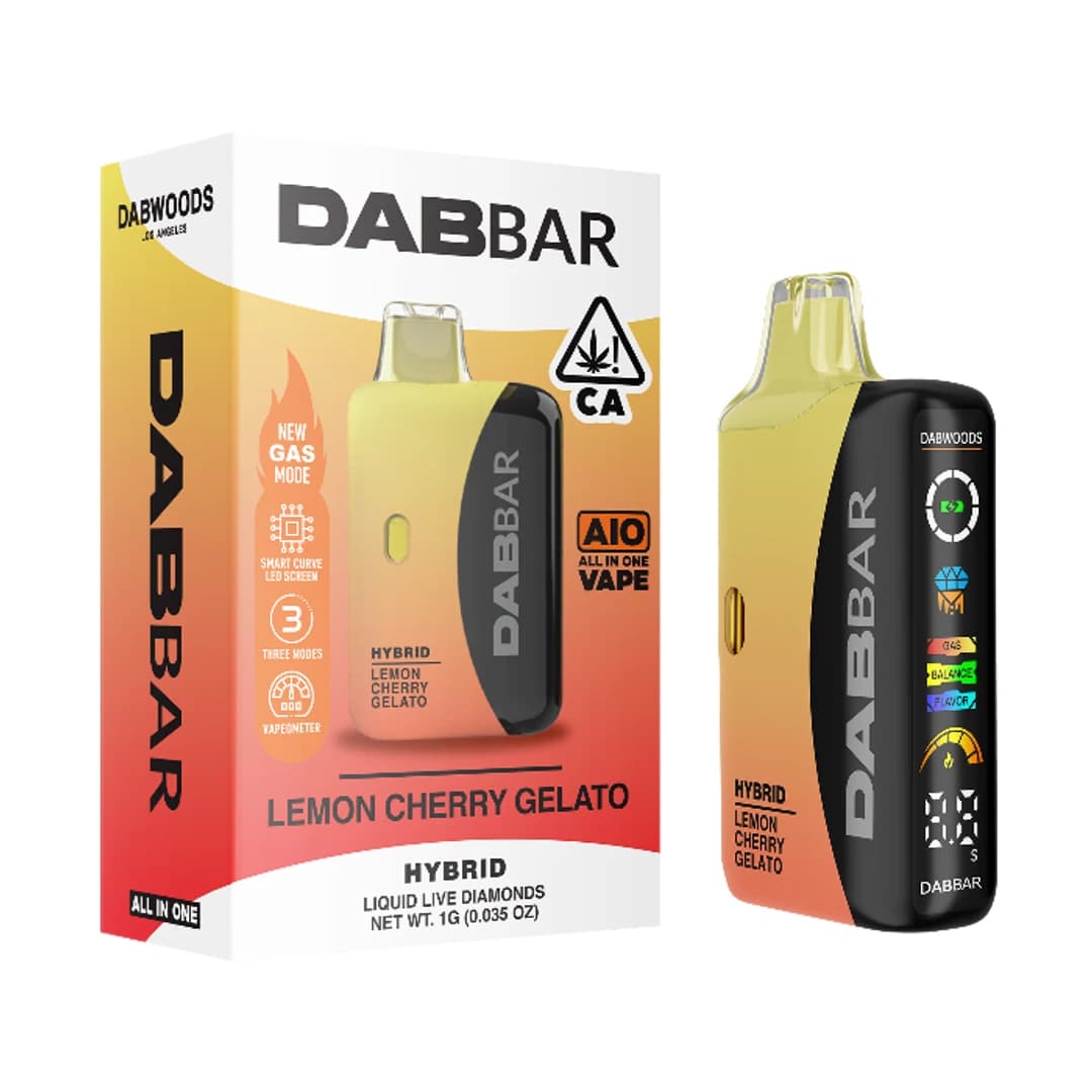 Dabwoods LIQUID DIAMOND DAB BAR READY TO USE VAPORIZER [1G] LEMON CHERRY GELATO