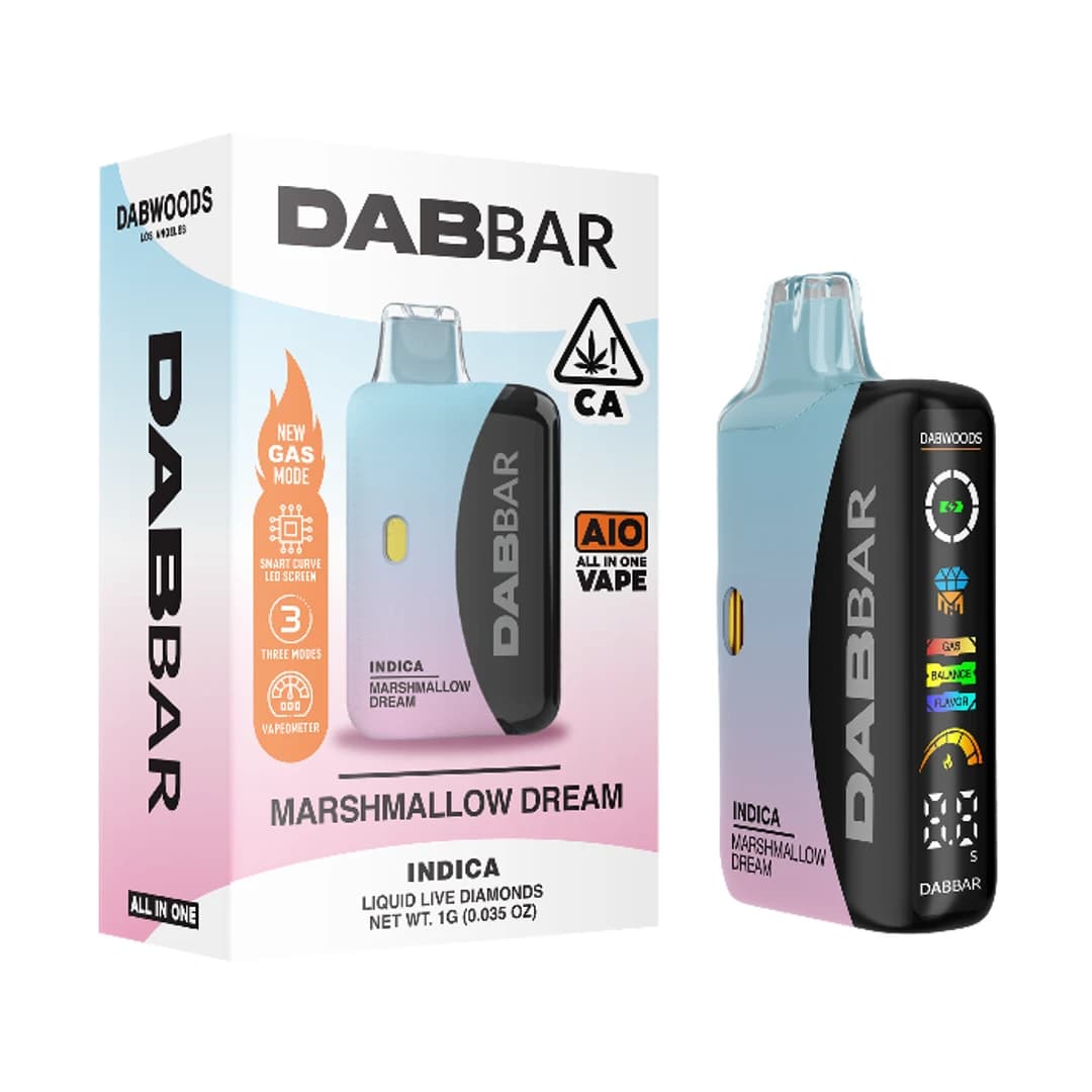 Dabwoods LIQUID DIAMOND DAB BAR READY TO USE VAPORIZER [1G] MARSHMALLOW DREAM - 1 G