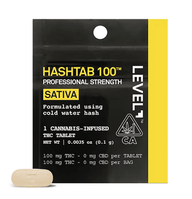 LEVEL HASHTAB 100 Sativa - Single (100mg)