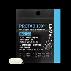 LEVEL PROTAB 100 Indica - Single (100mg) Tinctures