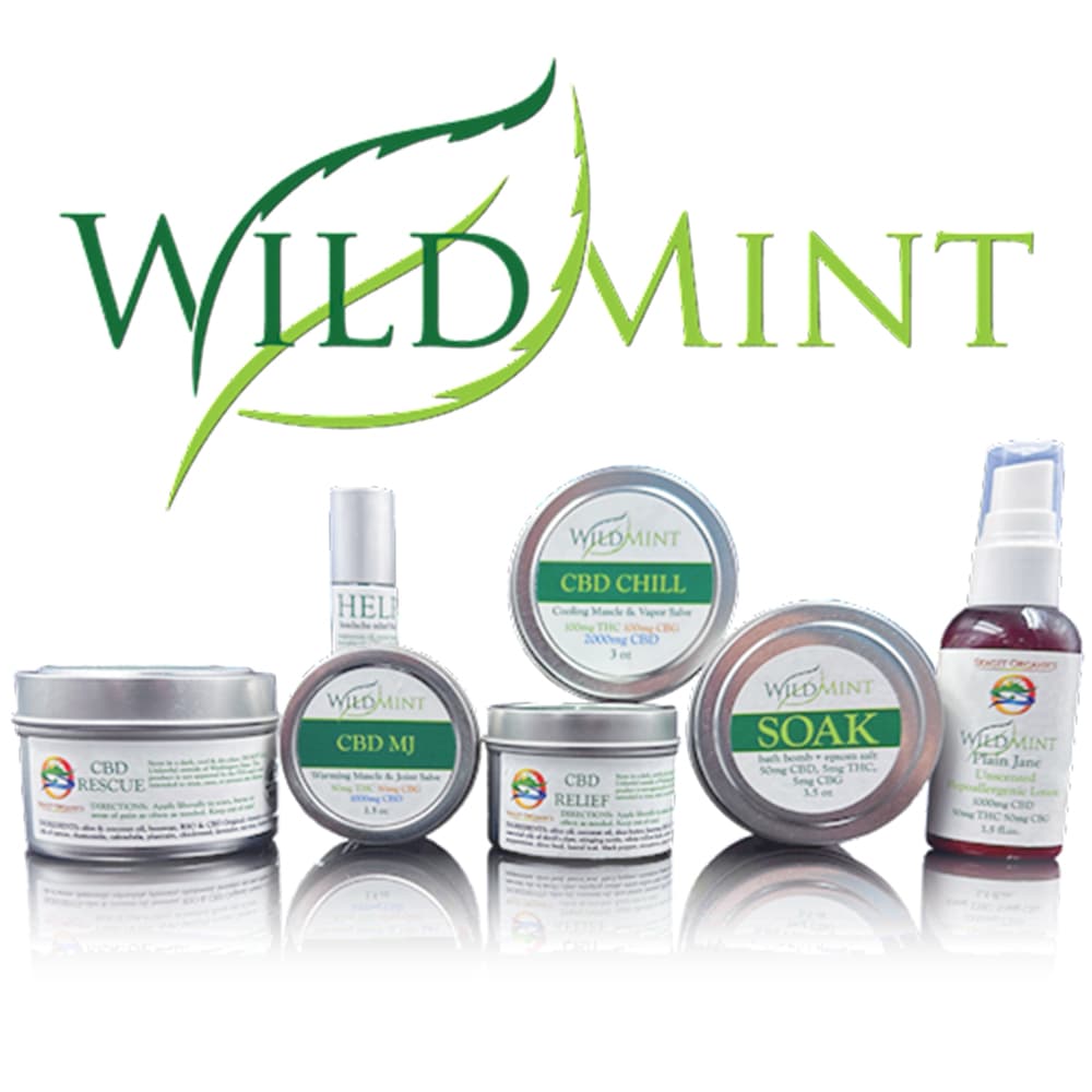 Skagit Organics Wild Mint - CBD MJ [1.5oz] (1000mg CBD/50mg THC/50mg CBG)