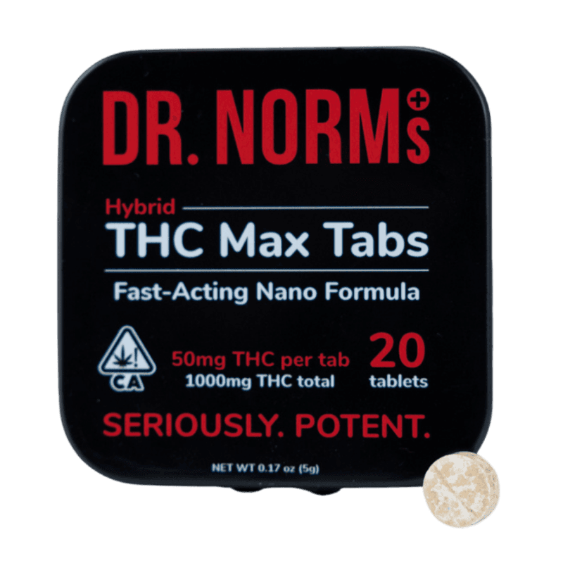 DR. NORM'S Hybrid THC Max Tablets 20ct 1000mg