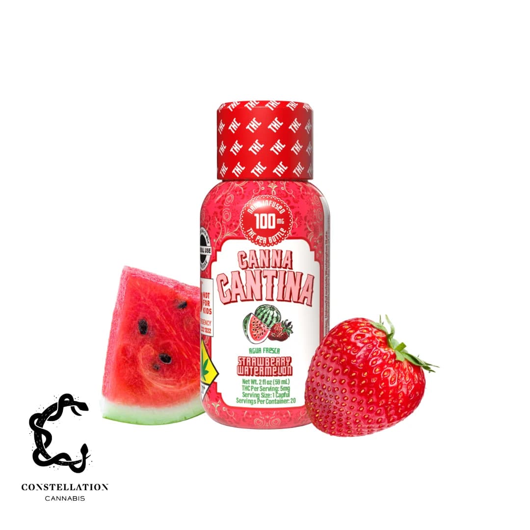 Canna Cantina Strawberry Watermelon THC [2oz] (100mg)