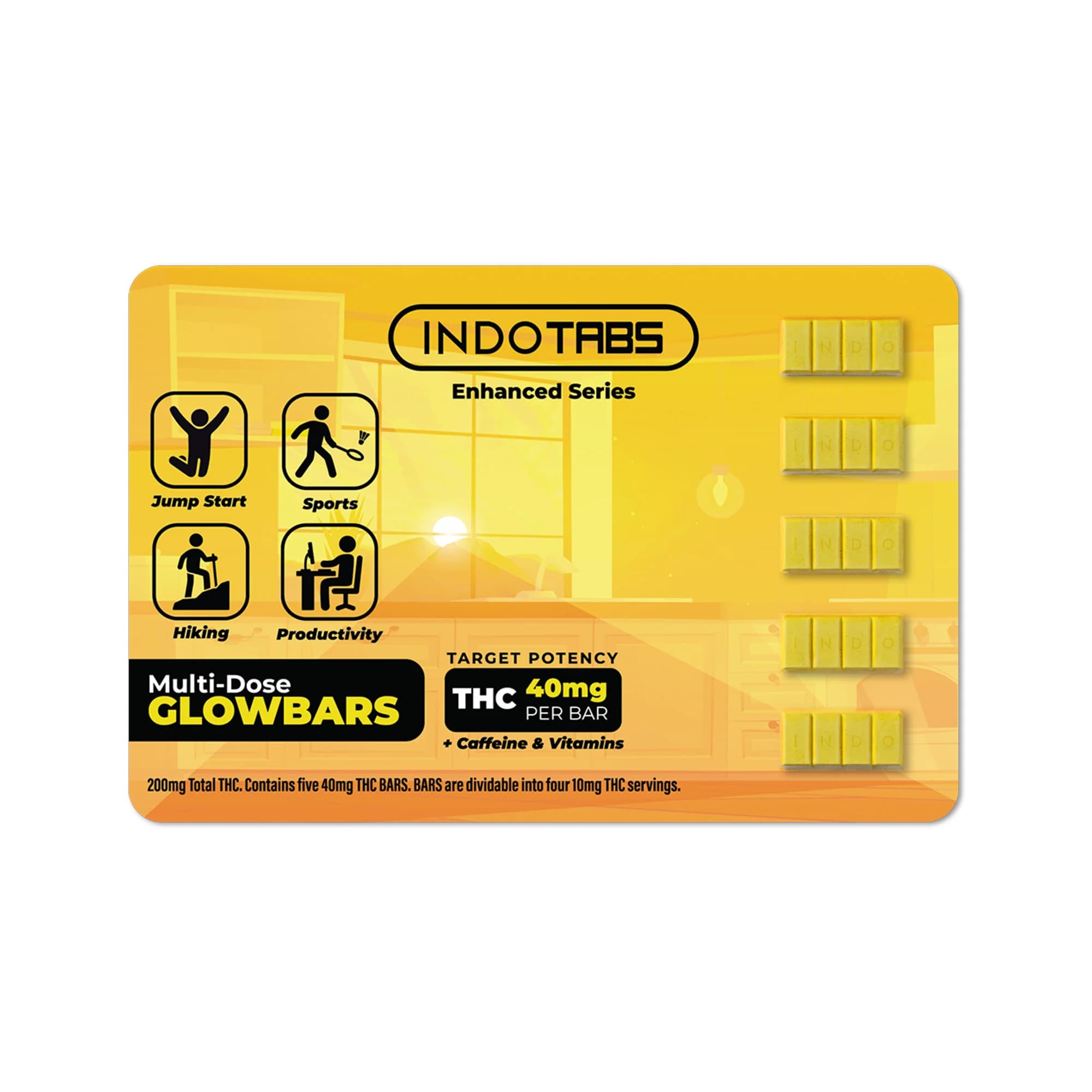 INDO CANNABIS Glowbars [5pk] (200mg)