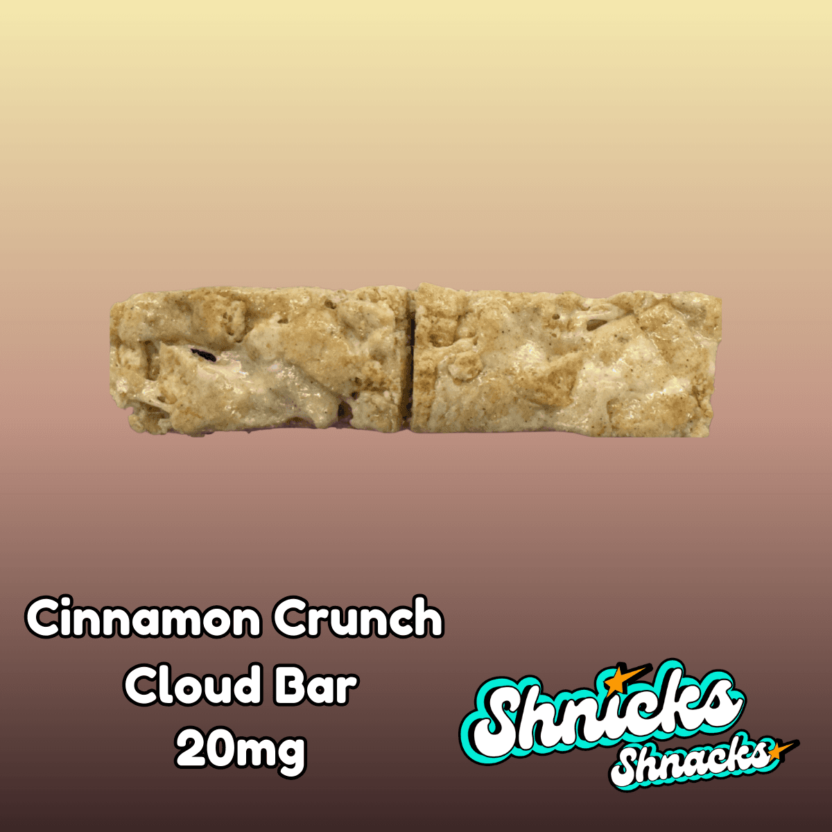 Shnicks Shnacks Cinnamon Crunch Cloud Bar