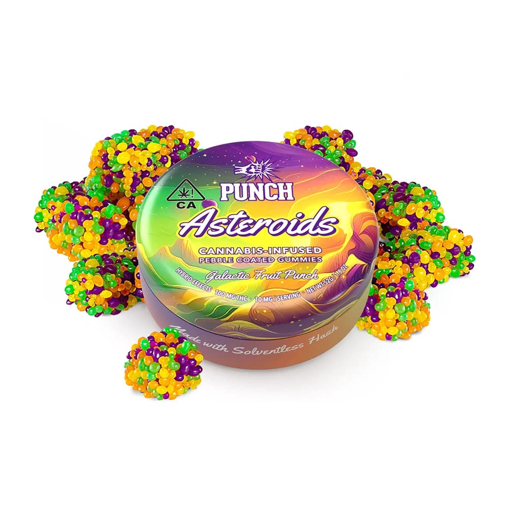 PUNCH Galactic Fruit Punch Solventless Gummy 10 Pack 100MG