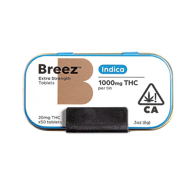BREEZ Extra Strength Indica Tablets [50pk] (1000mg)