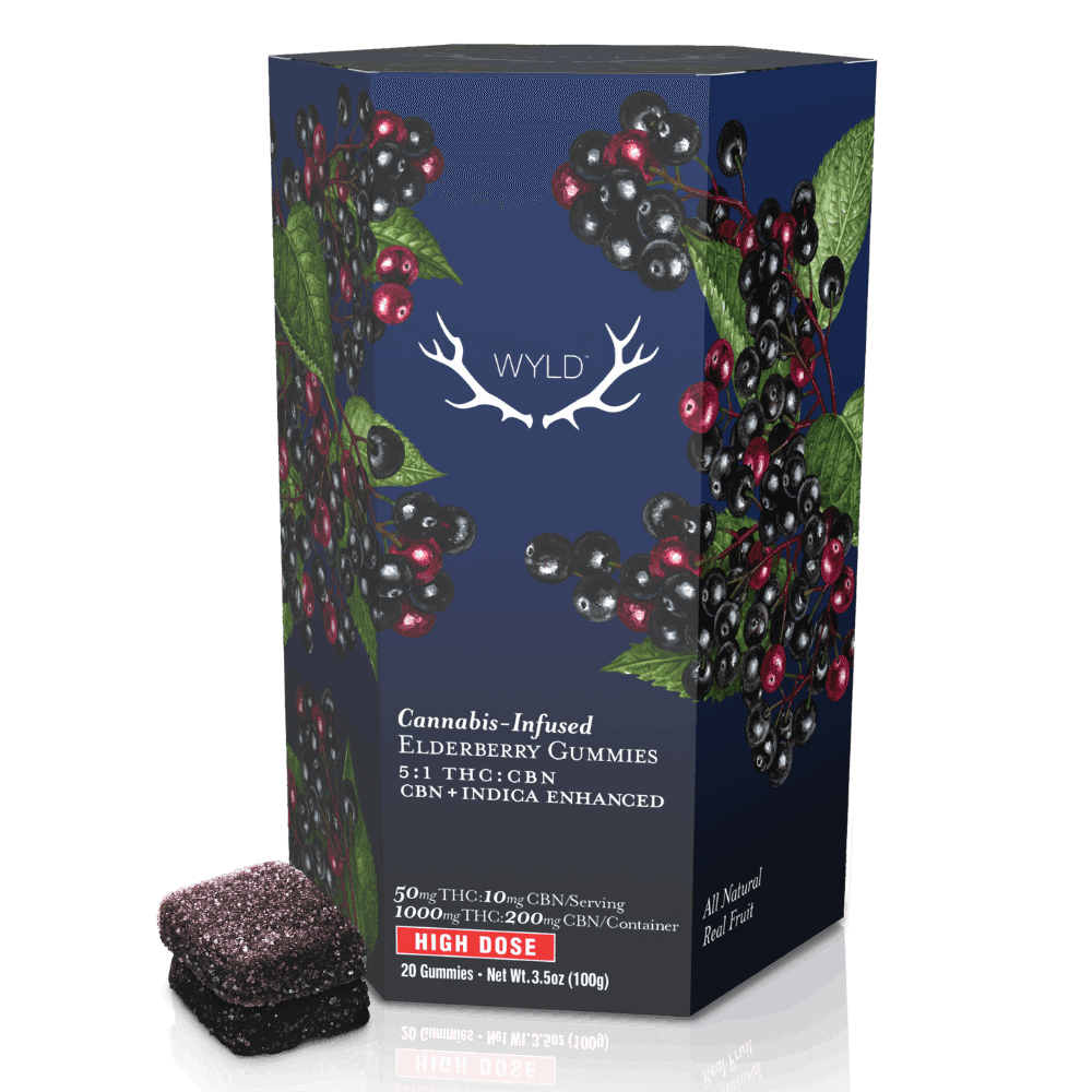 Wyld Elderberry Gummies (5:1 THC:CBN) 20pk
