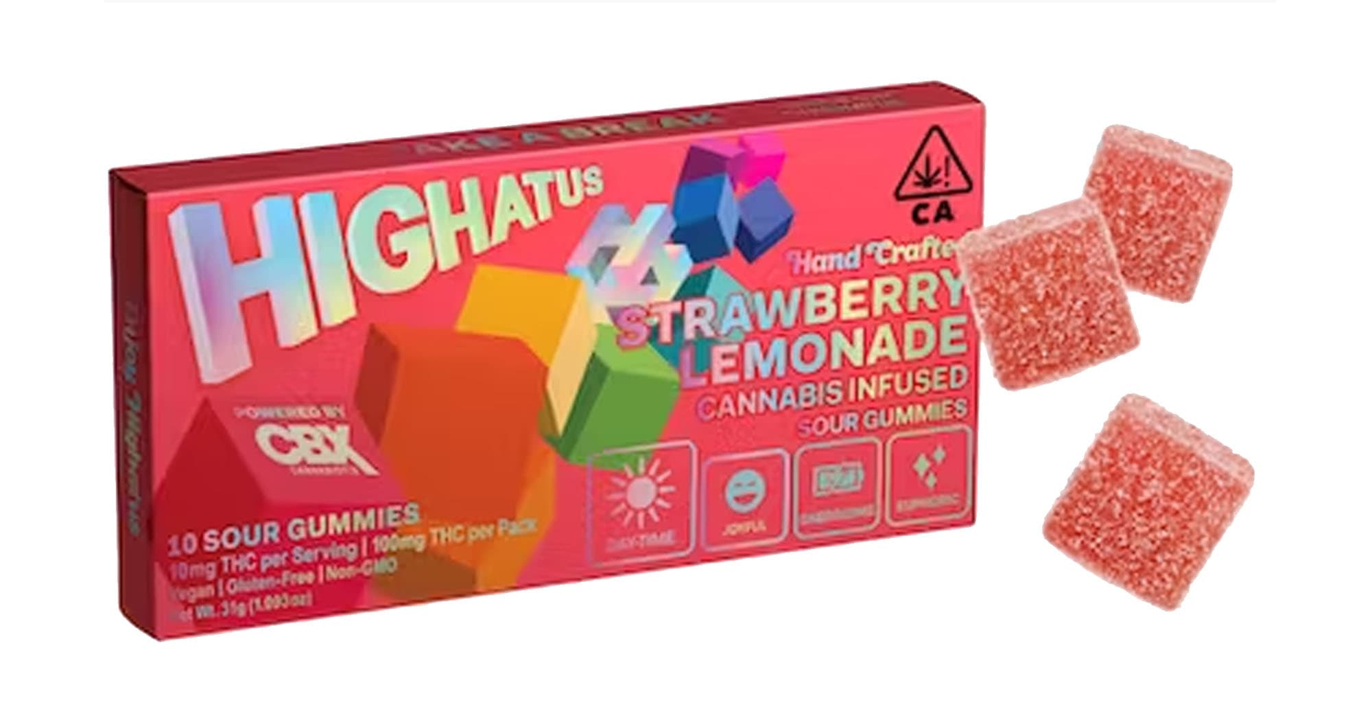 HIGHATUS Strawberry Lemonade | 100mg Gummies