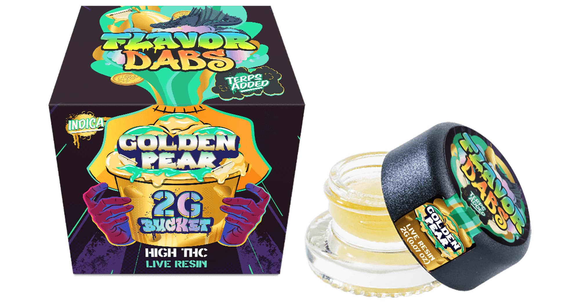 Loud+Clear Golden Pear 2g Live Resin Flavor Dab - 2g