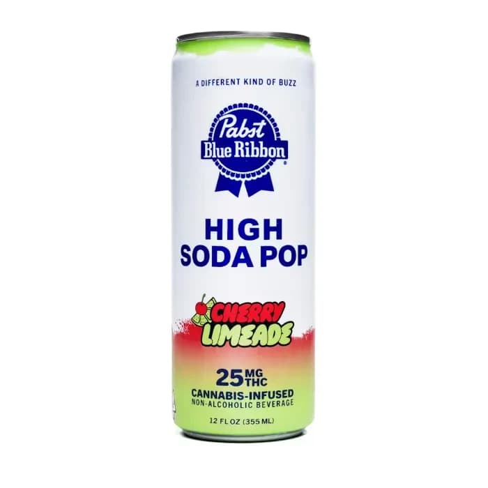 Pabst Blue Ribbon HIGH SODA 12FLOZ [25MG] CHERRY LIMEADE Beverages