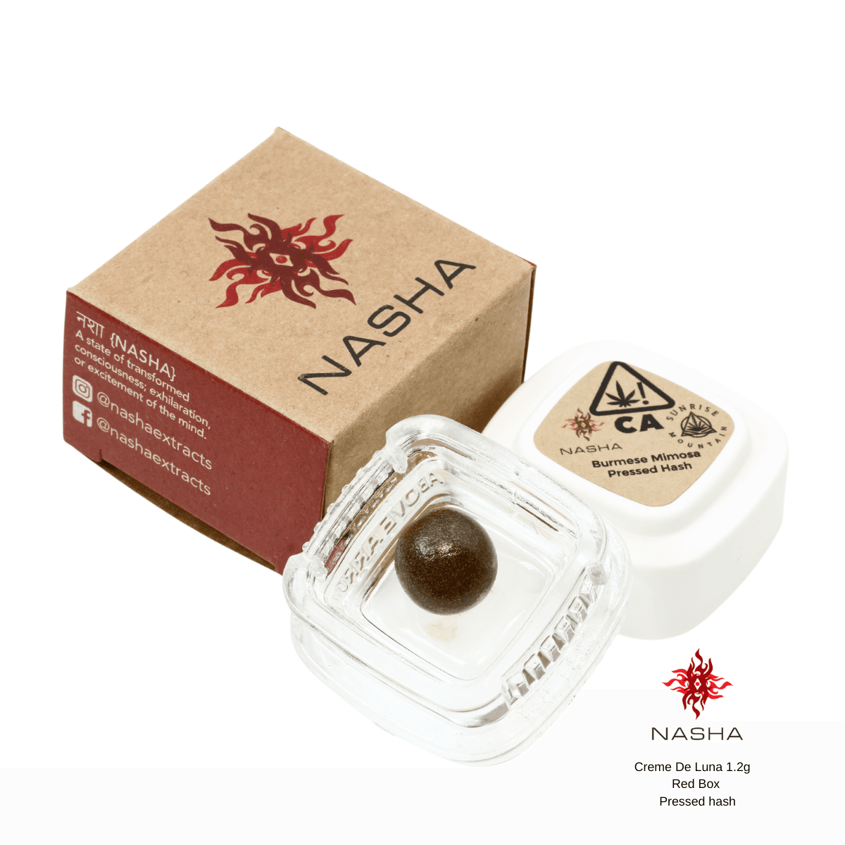 Nasha Creme de Luna | 1.2g Red Pressed Hash