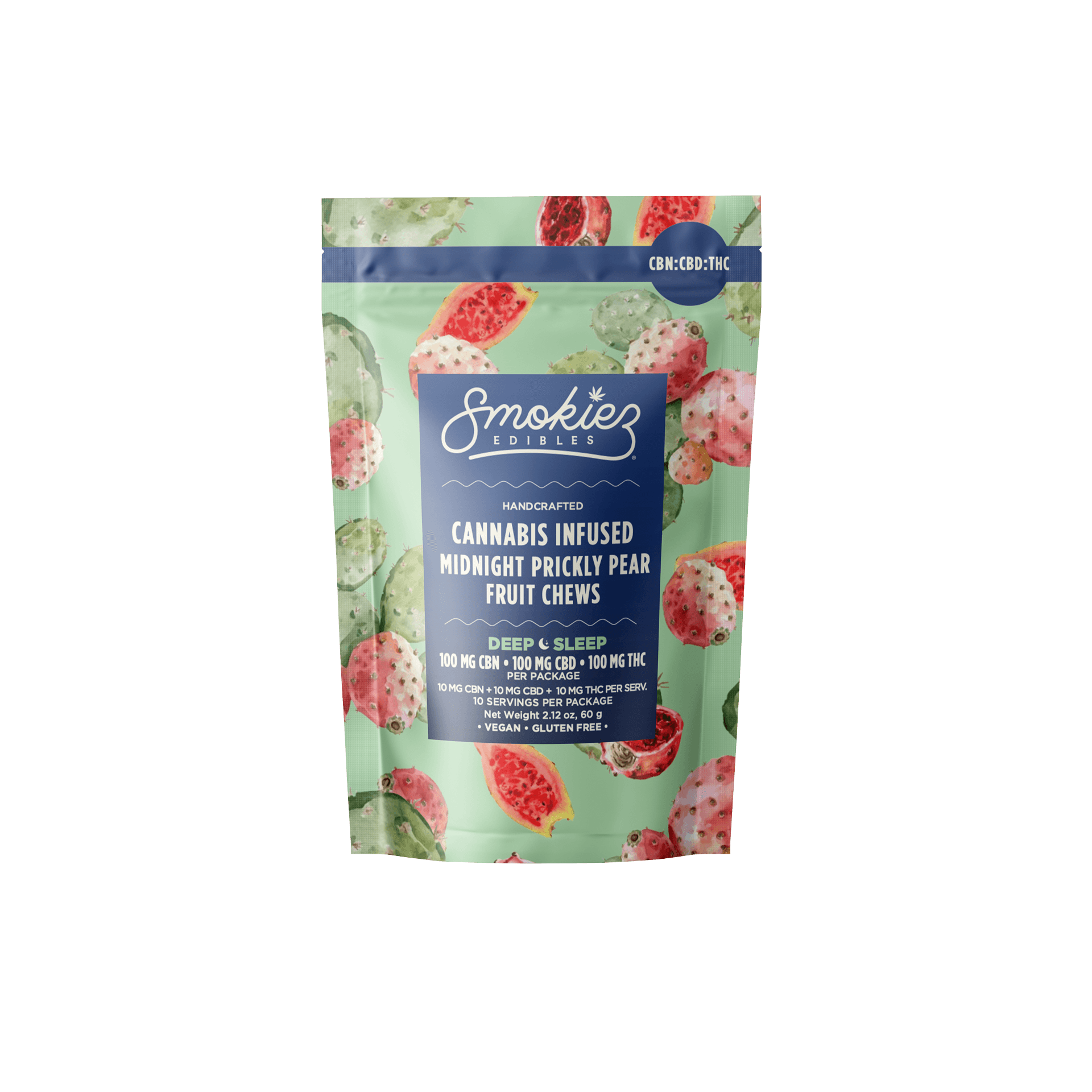 Smokiez Edibles 1:1:1 Midnight Prickly Pear (Deep Sleep) [10pk] (100mg CBN/100mg CBD/100mg THC)
