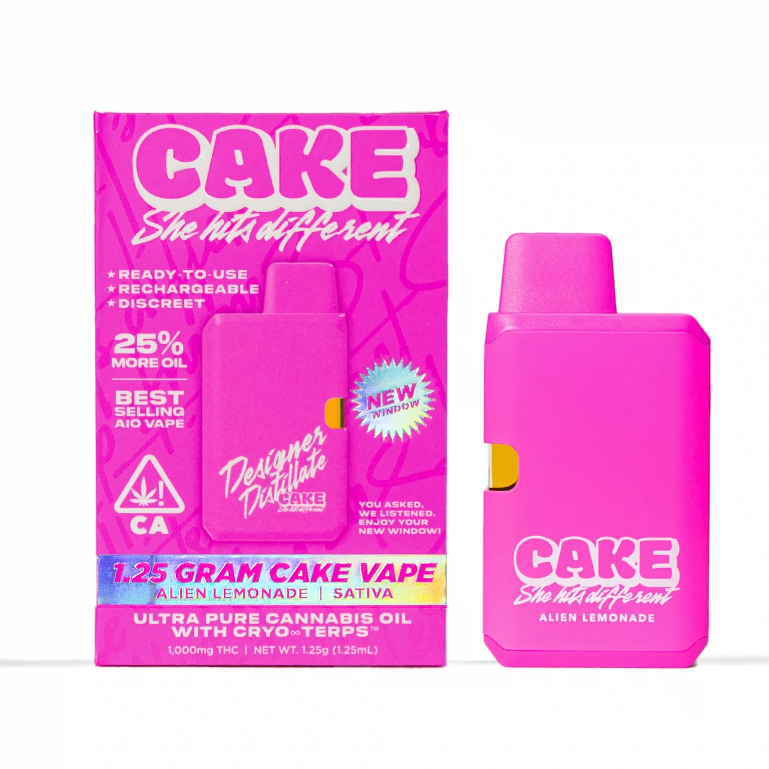 CAKE she hits different Alien Lemonade [1250mg]