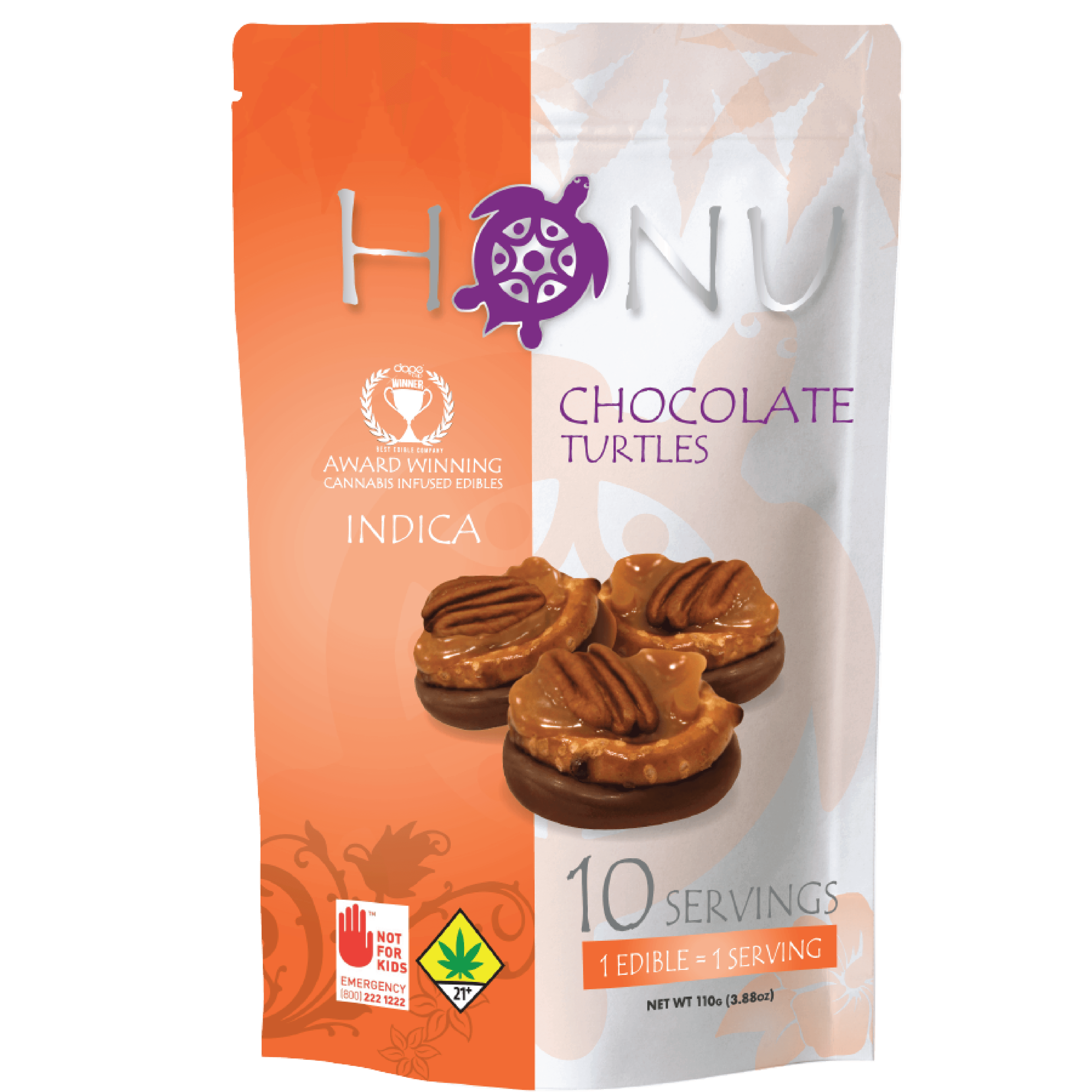 Honu Chocolate Turtle - Indica (10mg)