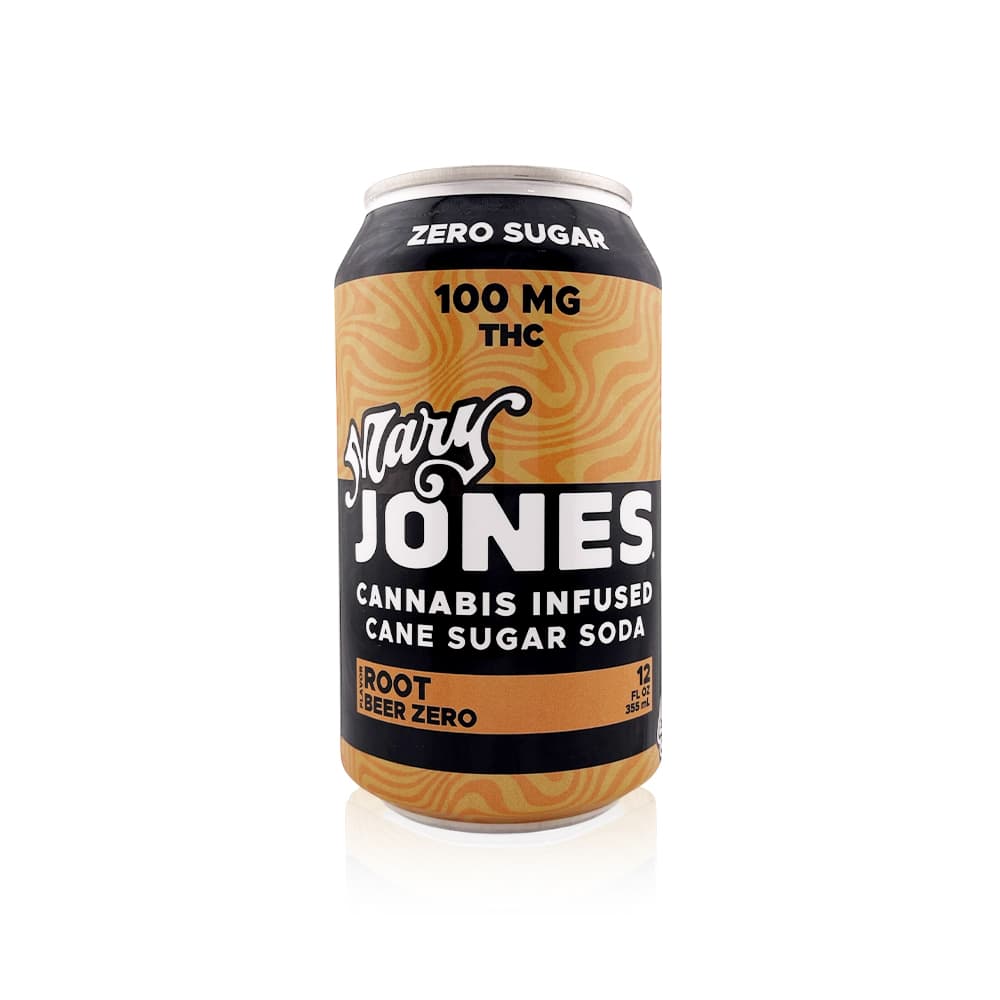 Mary Jones Root Beer - Zero Sugar - 12oz Can - 100MG