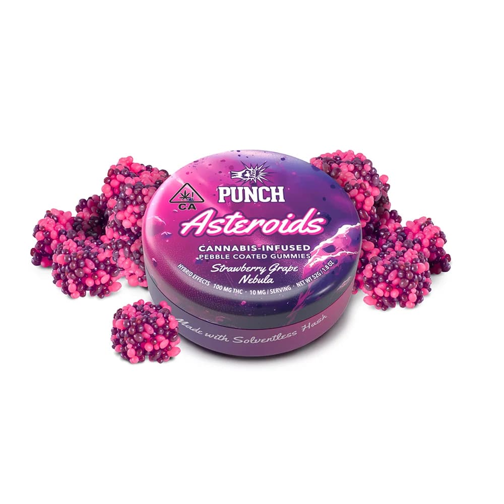PUNCH Strawberry Grape Nebula Solventless Gummy 10 Pack 100MG