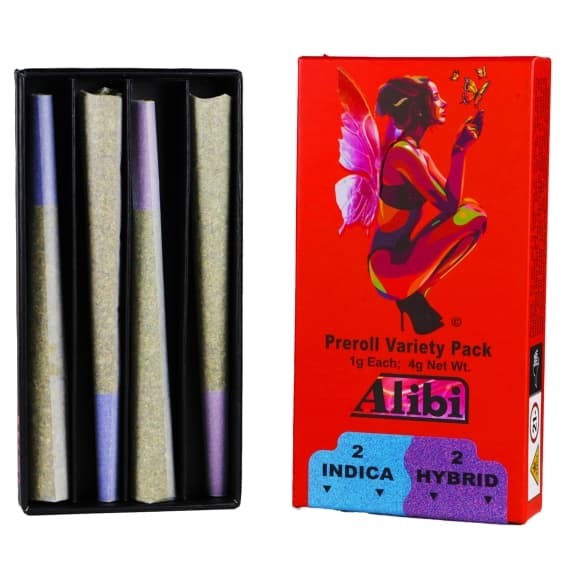 Alibi Alibi Caramel Cream / Cherry Diesel Variety 4-Pack Prerolls 4g