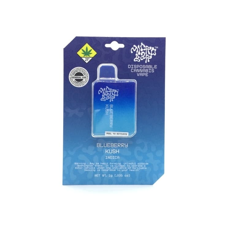 Micro Bar Micro Bar: E-Joint Distillate, Blueberry Kush 1g Concentrates