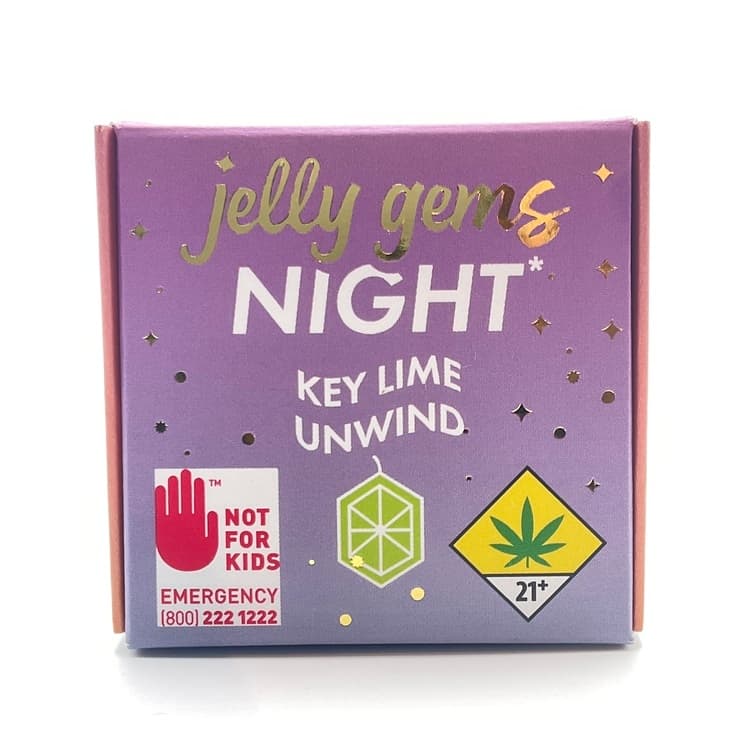 Jelly Gems 1:1:1 Key Lime Unwind [10pk] (100mg THC/100mg CBN/100mg CBG)