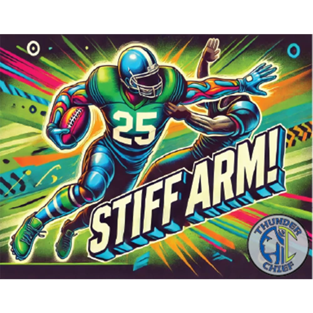 ThunderChief Stiff Arm!