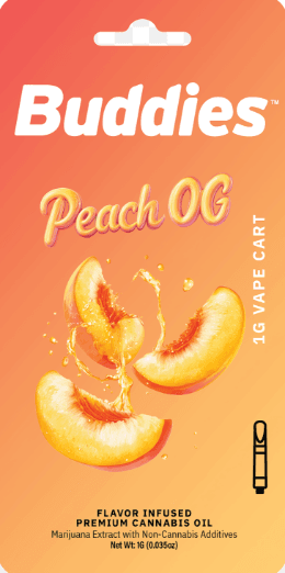 Buddies Peach OG, Flavored Distillate, 1g