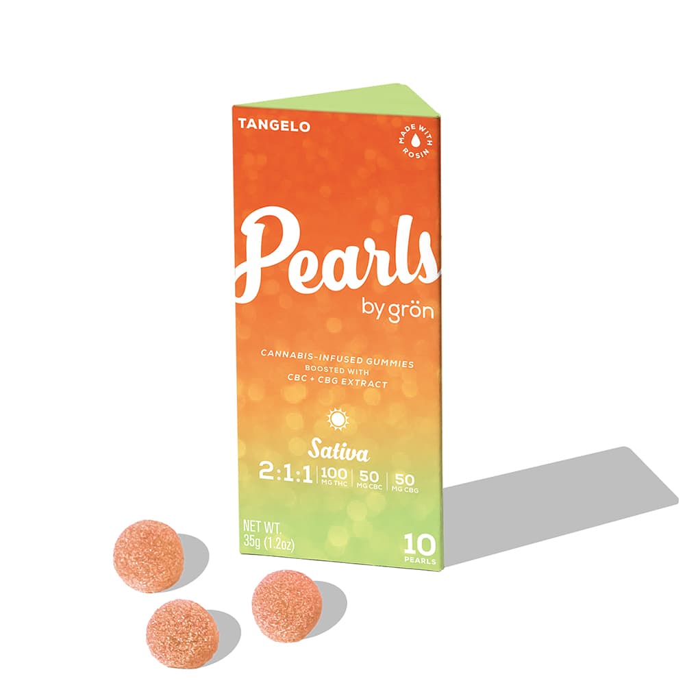 Grön Tangelo Pearls (2:1:1 THC:CBC:CBG) 10pk