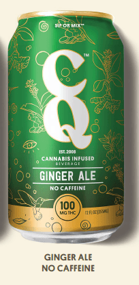 CQ CQ Ginger Ale Cannabis Infused Beverage 100mg
