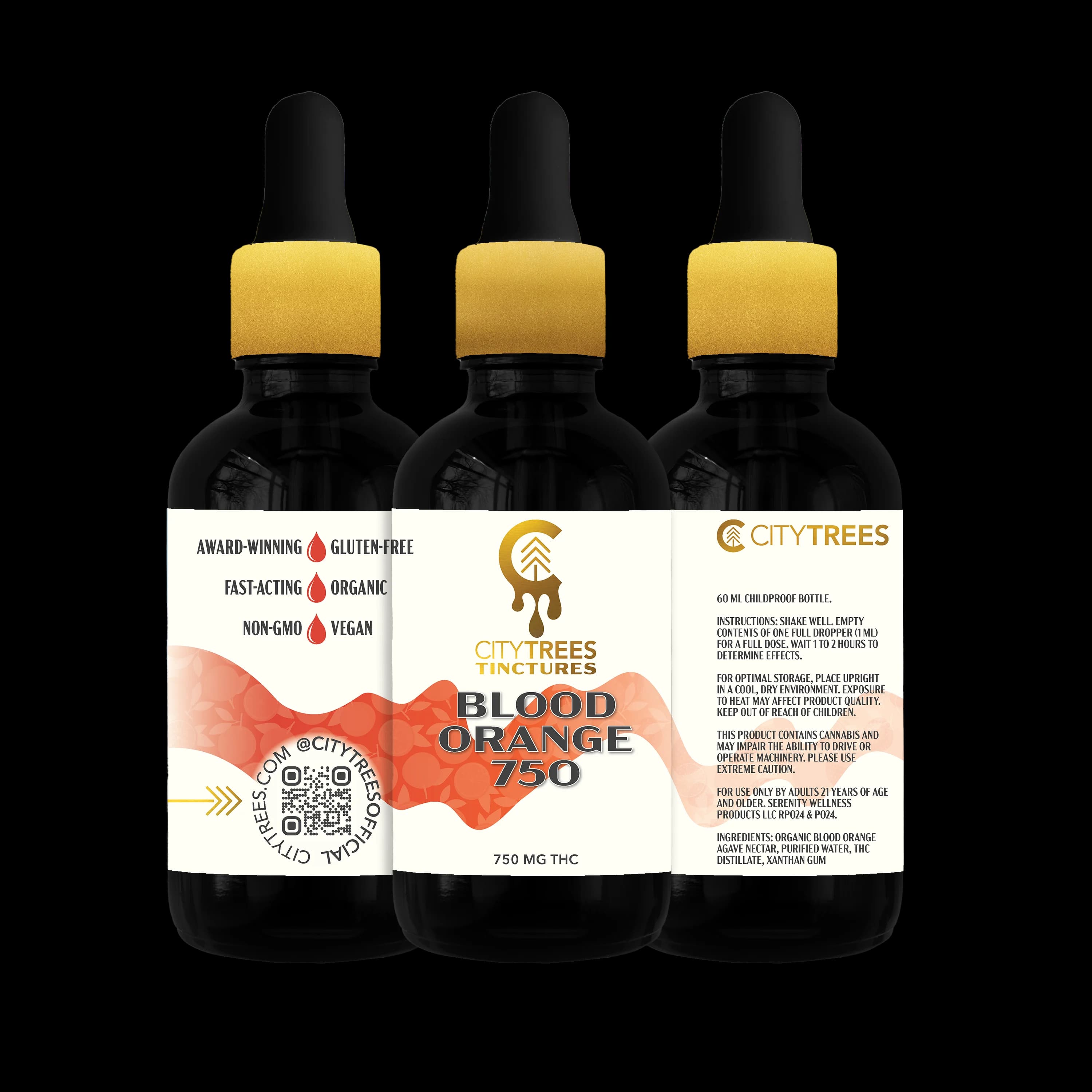 City Trees Blood Orange Full THC (750mg)