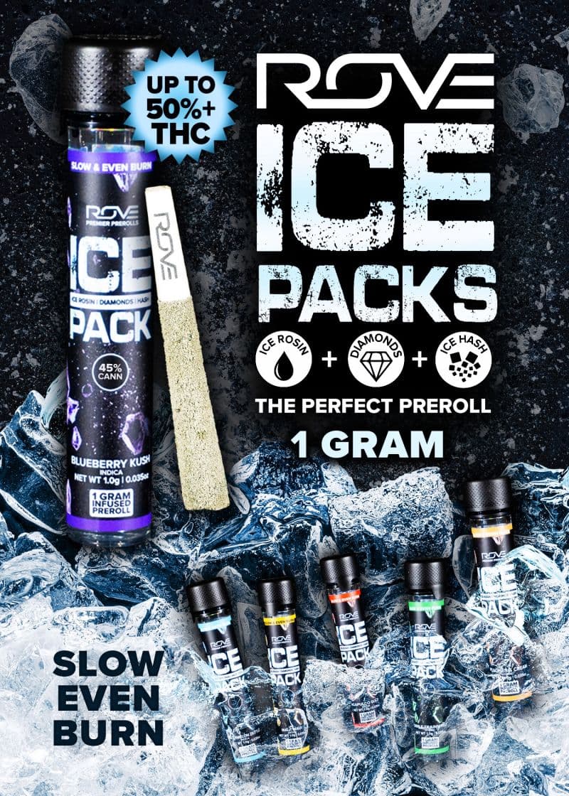 ROVE Frosted Melon - Infused Ice Packs (Rosin, Hash, and Diamonds) 1g