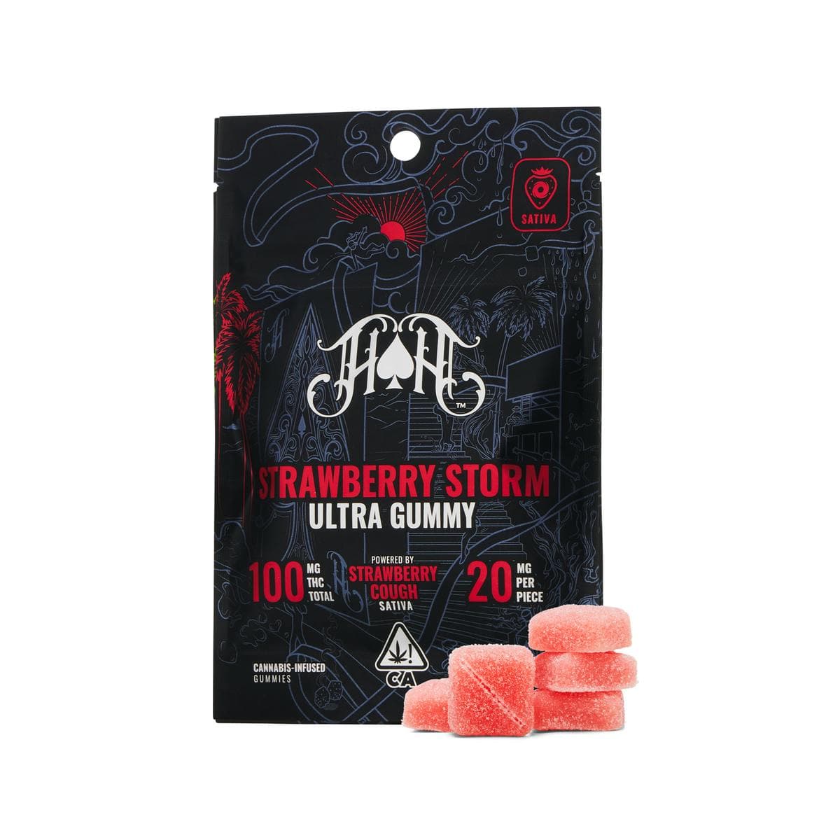 HEAVY HITTERS Strawberry Storm | Ultra Gummies | 5pk | 100mg THC