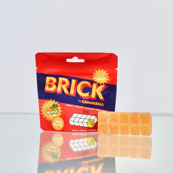 Cannabals Tropical Blast | Live Resin Brick Gummies | 100mg
