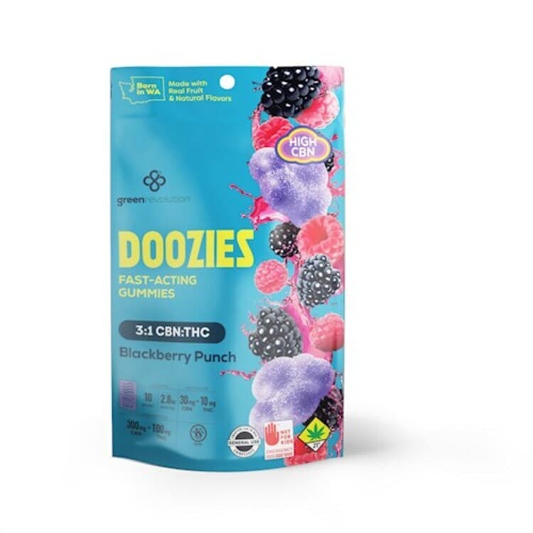 Green Revolution 3:1 Blackberry Punch [10pk] (300mg CBN/100mg THC)