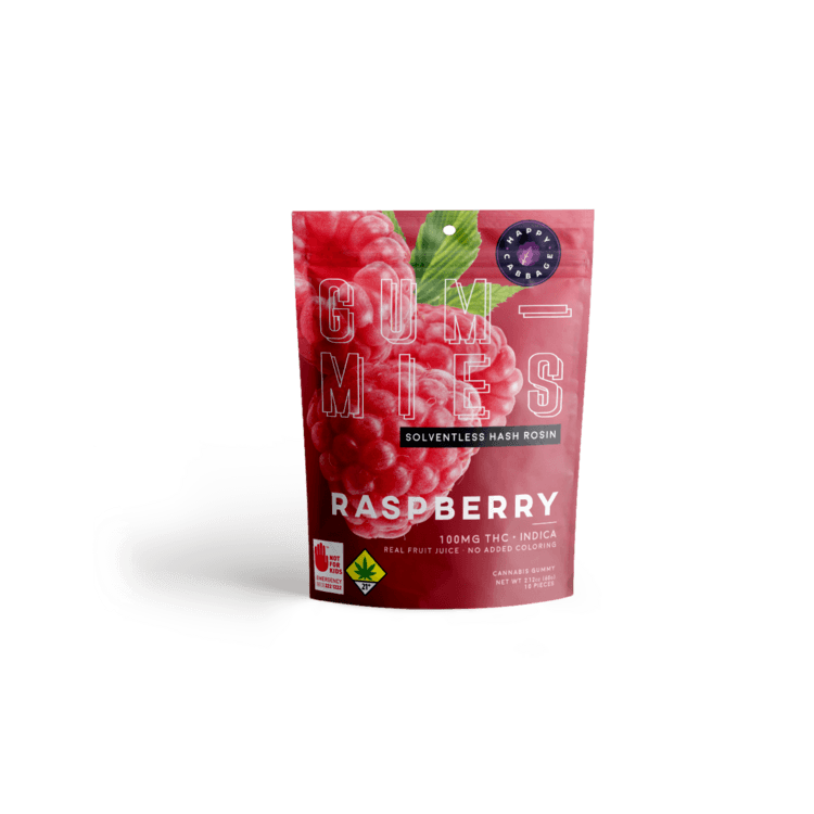 Happy Cabbage Happy Cabbage Edible Solventless Raspberry 100mg 2.12oz