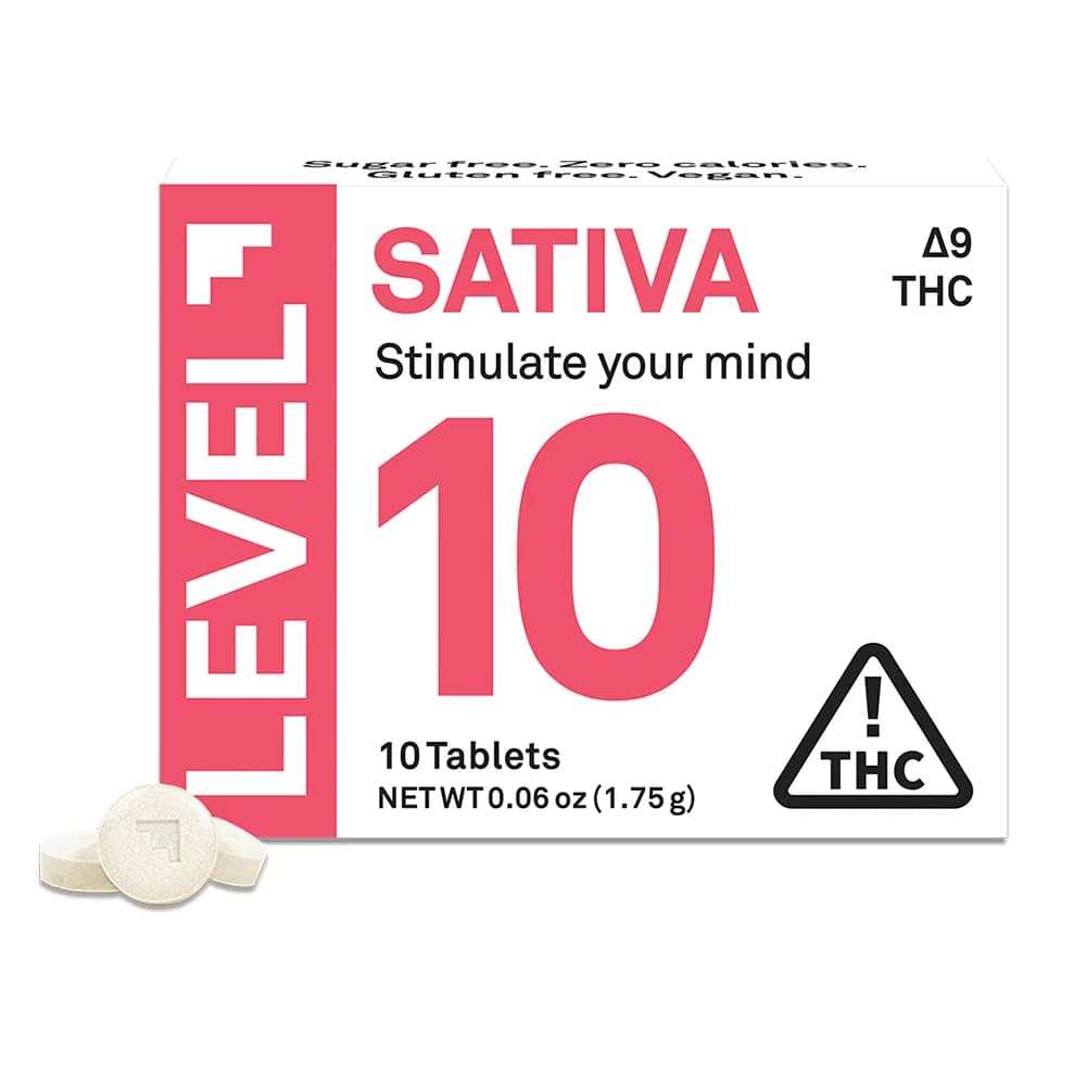 LEVEL LEVEL 10 Sativa [10pk] (100mg delta-9 THC)