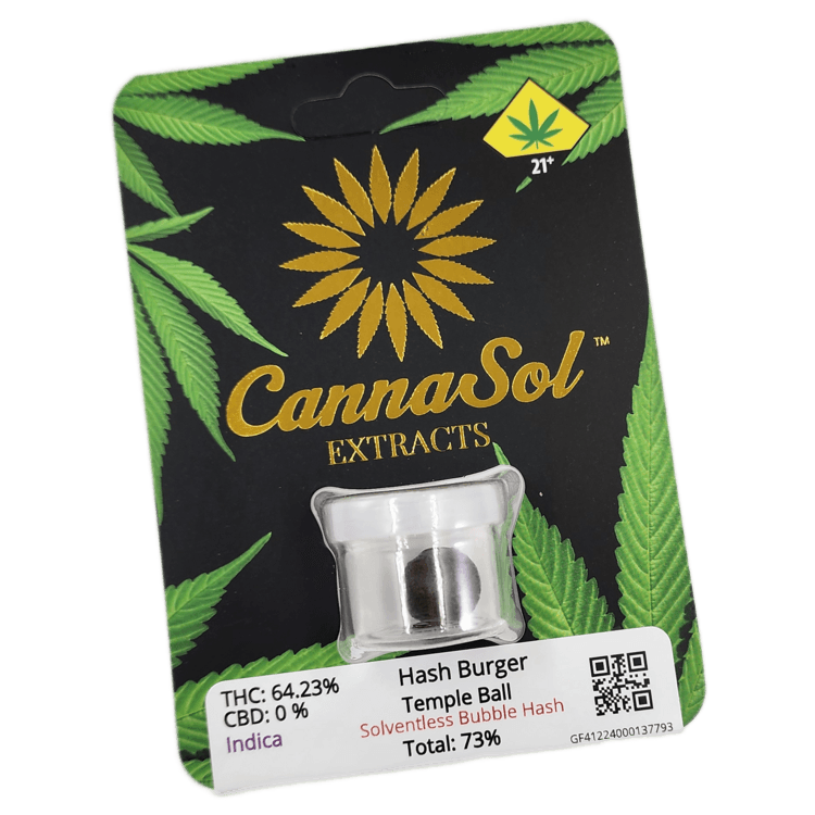 Cannasol Temple Balls - DOH Tested - Hash Burger - 1g