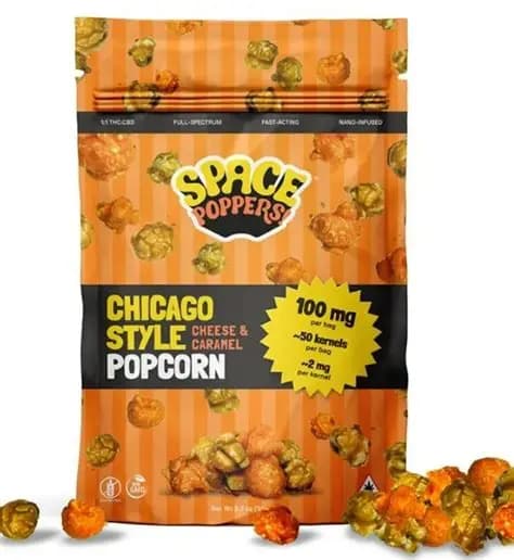 Space Poppers POPCORN: Chicago-Style (100 mg. bag)
