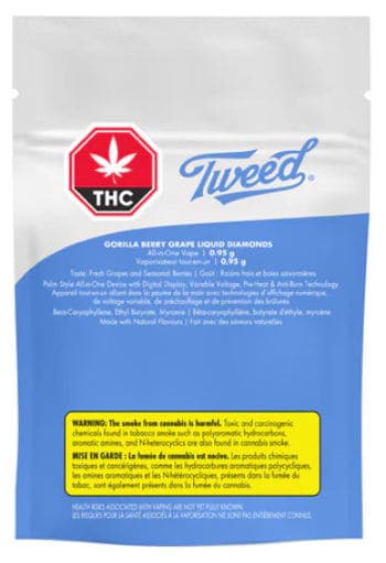 Tweed Tweed : Gorilla Berry Grape Liquid Diamonds Disposable Pen (0.95g)
