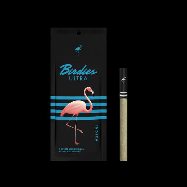 BIRDIES Ultra Indica | Infused Pre-rolls | 3pk | 2.55g