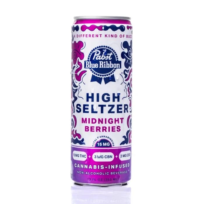 Pabst Blue Ribbon HIGH SELTZER 12FLOZ [15MG] MIDNIGHT BERRIES