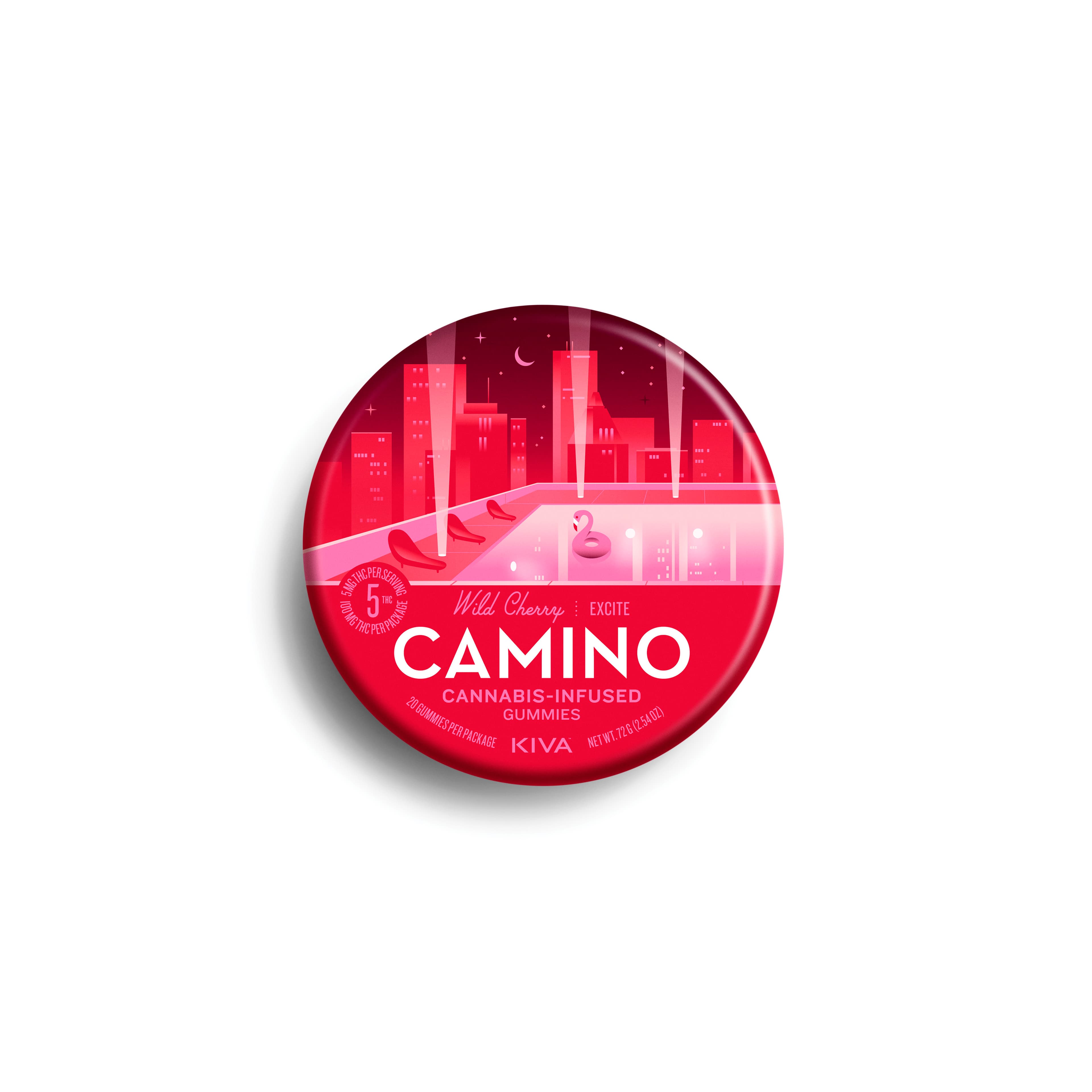 Camino 'Excite' Wild Cherry [20pk] (100mg THC)