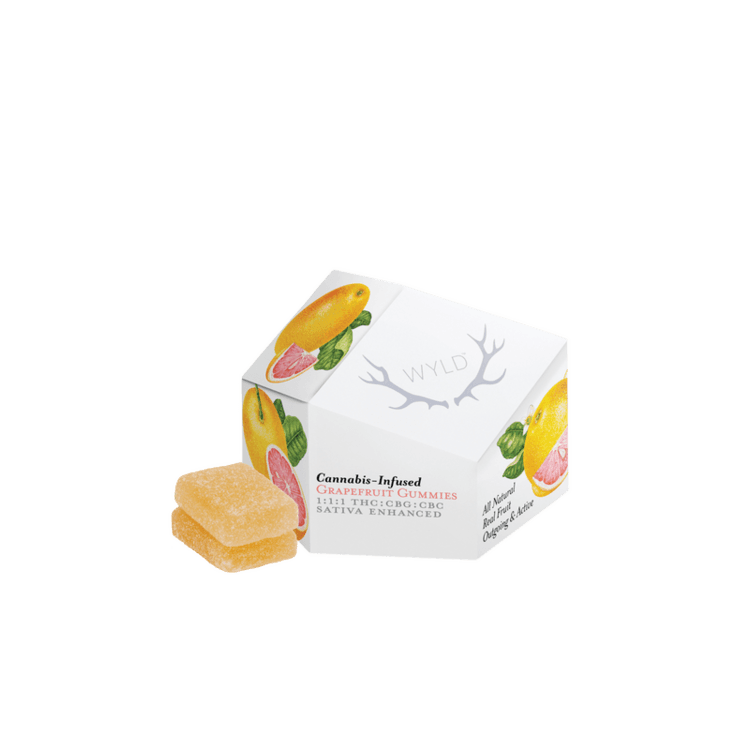 Wyld Wyld 100mg Grapefruit 1:1:1 Gummies