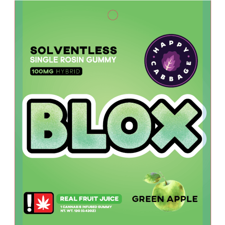 Happy Cabbage Happy Cabbage 100mg Blox Single Green Apple