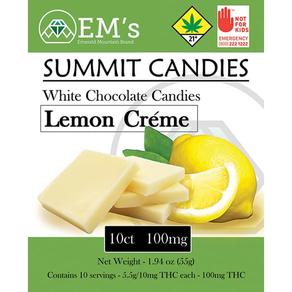 Emerald Mountain EMERALD MOUNTAIN EDIBLE LEMON CREME 100MG