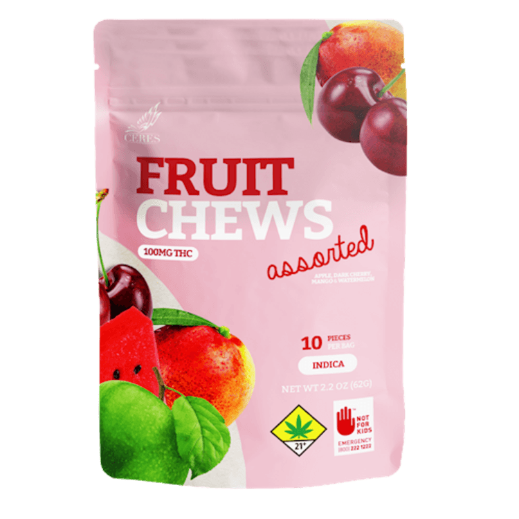 Ceres (DOHC) (CERES) 10pk 100mg Assorted Fruit Chews (I)