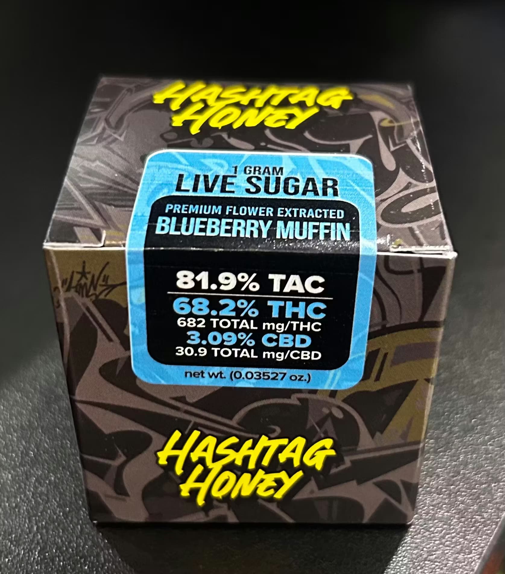 Hashtag Honey Blueberry Muffin | Live Sugar | 1g