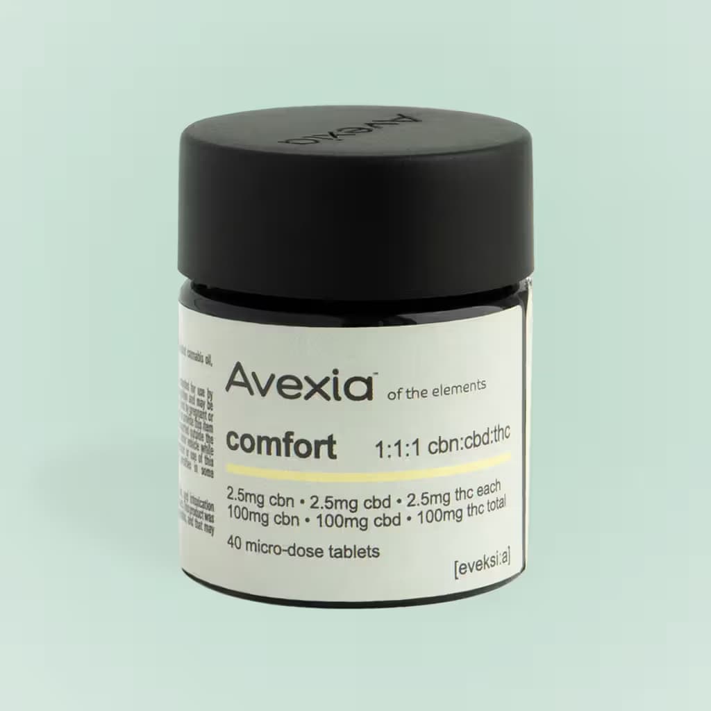 Avexia Tablet Comfort 1:1:1 CBN:CBD:THC Tablets [40pk] 100mg Edibles